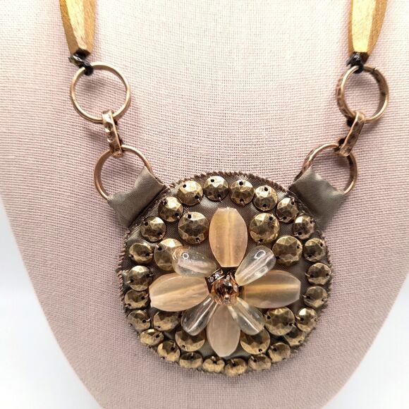 Chico's Large Pendant Necklace, Book Chain, NWT, 24" - Picture 5 of 11